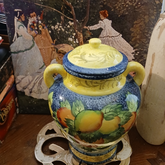 🍪🥠Biscotti Jar, Beautiful and colorful🌯 Handpainted,Beautiful Kitchen Decor🌶 - Picture 12 of 15